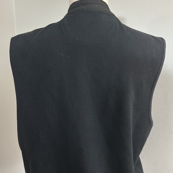 Men’s Saratoga by Robert Peritz Cotton Navy Vest Front Snap Closure size L VNTG - Picture 9 of 13